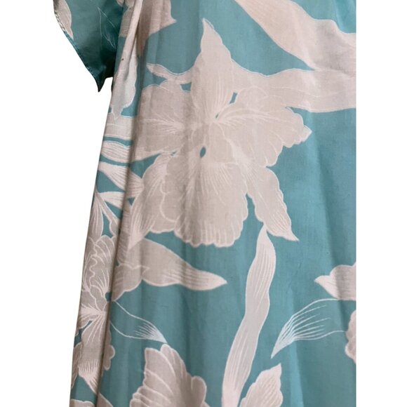 Vintage Hilo Hattie Hawaiian Muu Muu Maxi Dress L (3X) Oversized Hawaii Resort - Picture 9 of 11